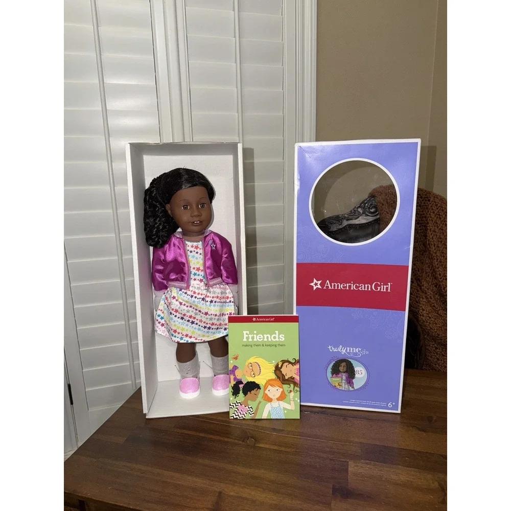 New American Girl Doll Truly Me #85 Black Curly Hair & Brown Eyes Addy Mold
